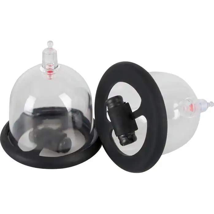 Вакуумная помпа для сосков с вибрацией Bad Kitty Vibrating Nipple Cups - Bad Kitty. Фотография 2.