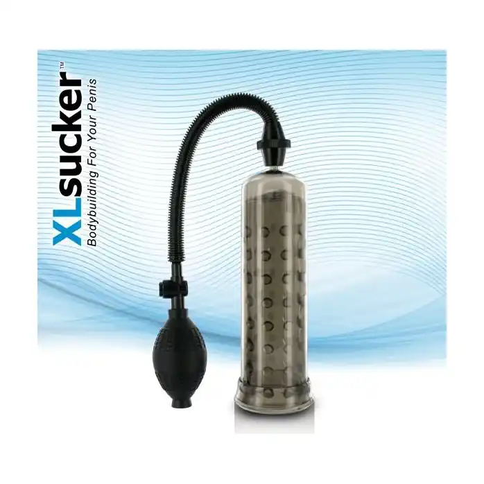 Чёрная вакуумная помпа XLsucker Penis Pump