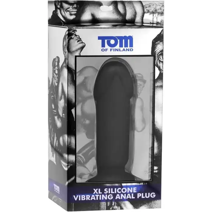 Анальный вибратор XL Silicone Vibrating Anal Plug - 19,5 см - Tom of Finland. Фотография 3.