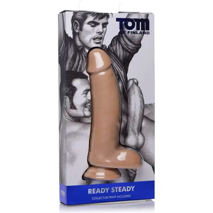 Большой гладкий фаллоимитатор Ready Steady Realistic Dildo - 26 см. Фотография 4.