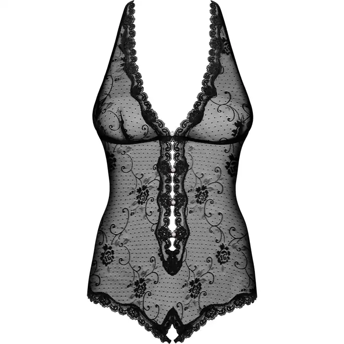 Кружевное боди Fiorenta с интимным доступом - Spicy. Фотография 5.