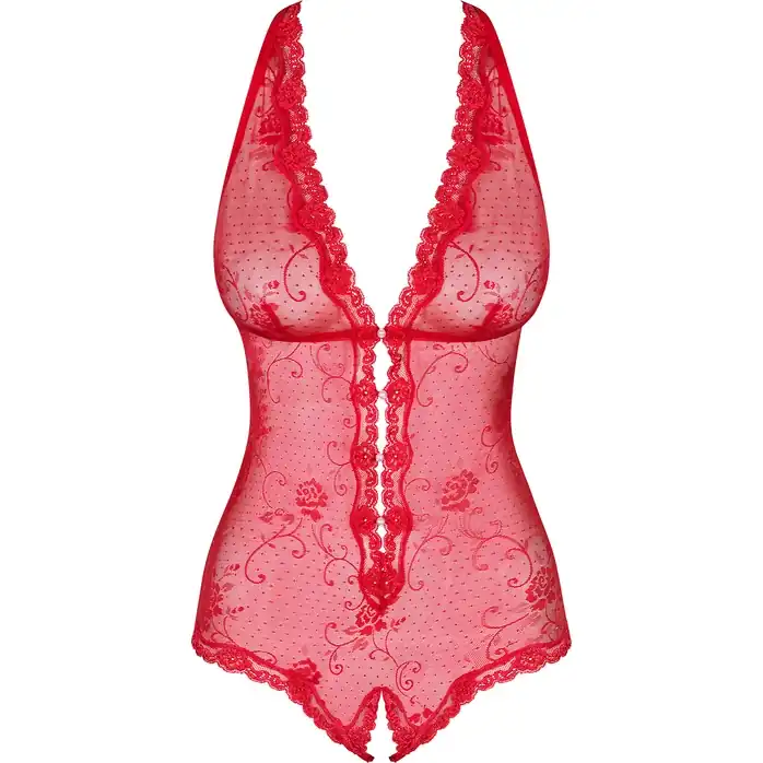 Кружевное боди Fiorenta с интимным доступом - Spicy. Фотография 8.