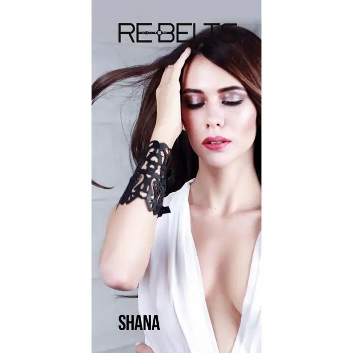 Резной широкий кожаный браслет Shana. Фотография 2.