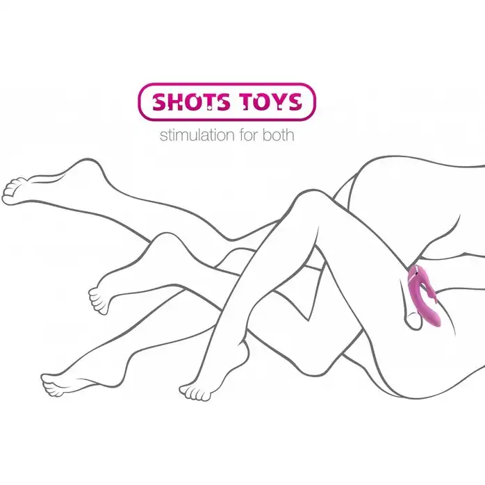 Чёрный вибратор для пар Couples Rabbit - Shots Toys. Фотография 3.