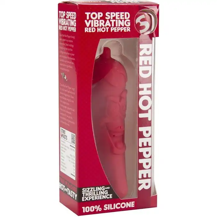 Красный мини-вибратор в виде перчика Red Hot Pepper - S-line. Фотография 3.