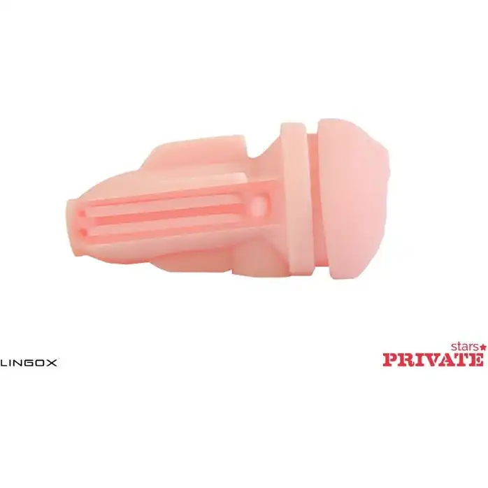 Мастурбатор-вагина Private Anny Aurora Vagina в тубе с хвостиком для массажа простаты. Фотография 5.