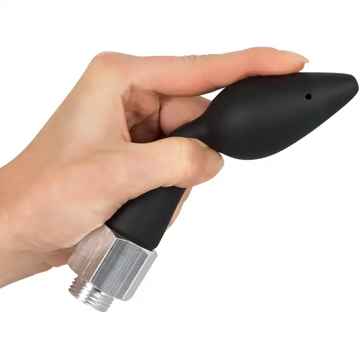 Чёрная анальная насадка для душа Anal Douche Rear Splash - You2Toys. Фотография 5.