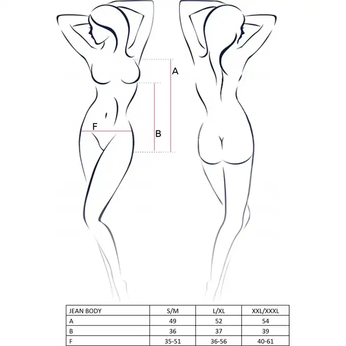 Эффектное боди Jean из ткани с мокрым блеском - Erotic Line. Фотография 2.