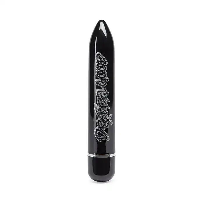 Чёрный классический вибратор Motley Crue Dr Feelgood - 18,4 см