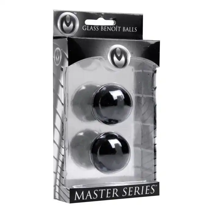 Темно-зеленые вагинальные шарики Jaded Glass Ben Wa Balls - Master Series. Фотография 3.