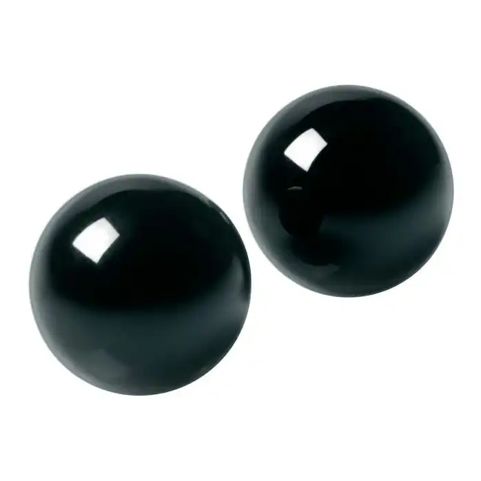 Темно-зеленые вагинальные шарики Jaded Glass Ben Wa Balls - Master Series