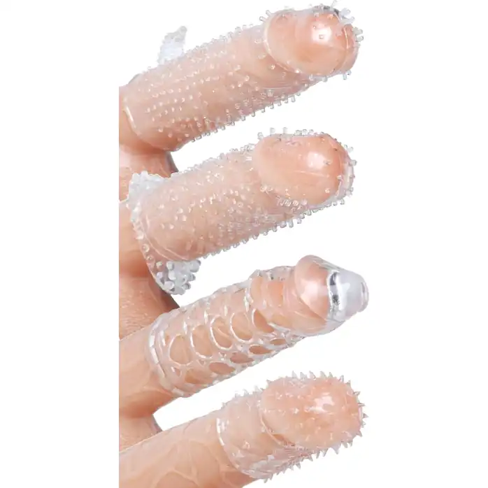 Набор из 4 насадок на член Pleasured Penis Enhancement Sleeve 4 Pack - Trinity Vibes
