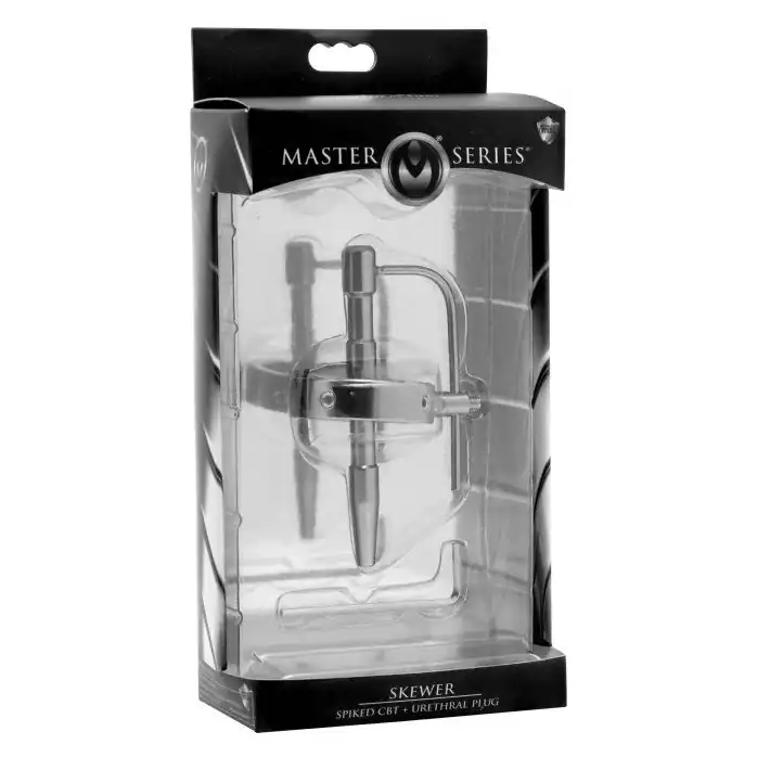 Уретральный плаг Skewer Spiked CBT and Urethral Plug - Master Series. Фотография 4.