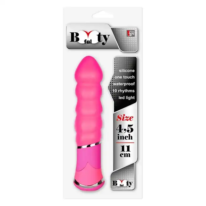 Розовый вибростимулятор BOOTYFUL RIBBED VIBE PINK - Bootyful. Фотография 2.