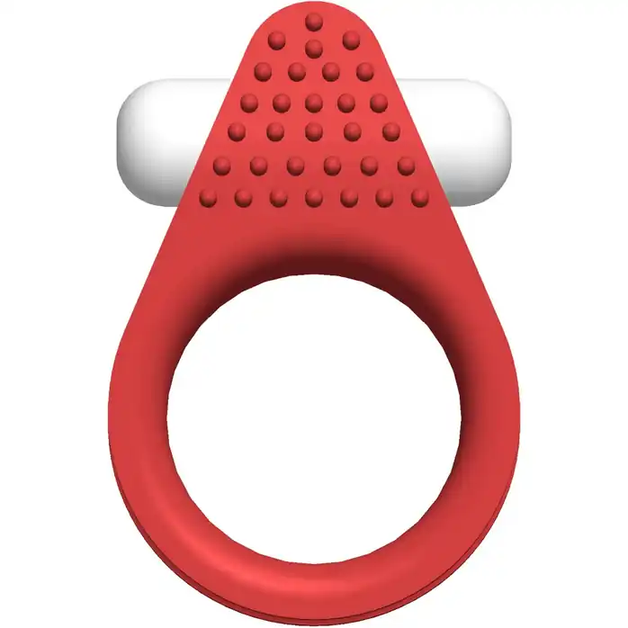 Красное эрекционное кольцо Silicone Stimu-Ring - All Time Favorites