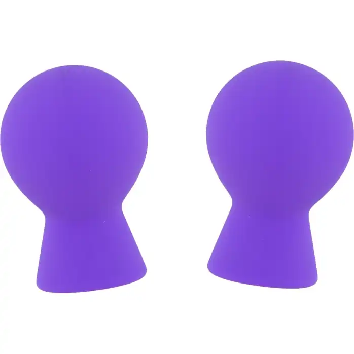Фиолетовые присоски для груди Nipple Suckers - Pleasure Pumps