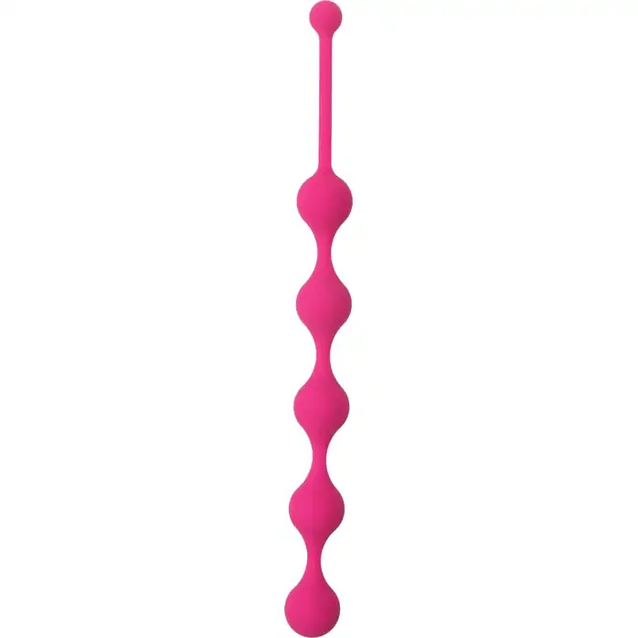 Розовая анальная цепочка SEE YOU FIVE BEADS ANAL - 28,1 см - See You