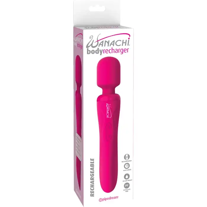 Розовый вибратор-жезл Body Recharger - Wanachi. Фотография 6.