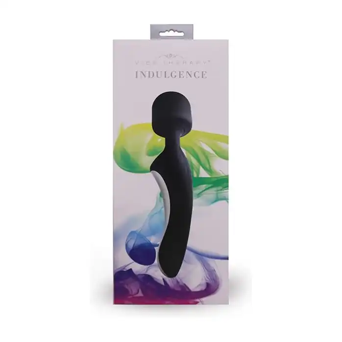 Чёрный жезловый вибратор VIBE THERAPY INDULGENCE. Фотография 2.