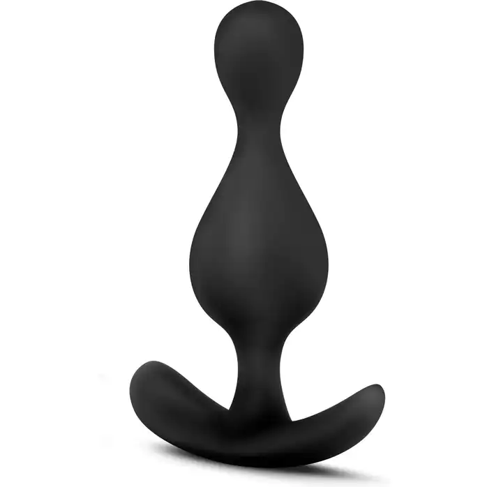 Чёрная фигурная анальная пробка Luxe Explore - 11,4 см - Luxe. Фотография 2.