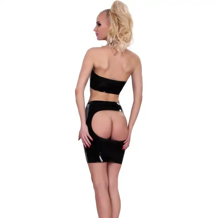 Юбка из датекса с окошком на попке Datex Skirt with Cut-out Rear. Фотография 2.