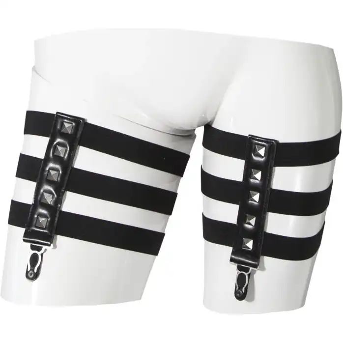 Гартеры для чулок с квадропуклями Leg Garter Belt - Guilty Pleasure. Фотография 3.