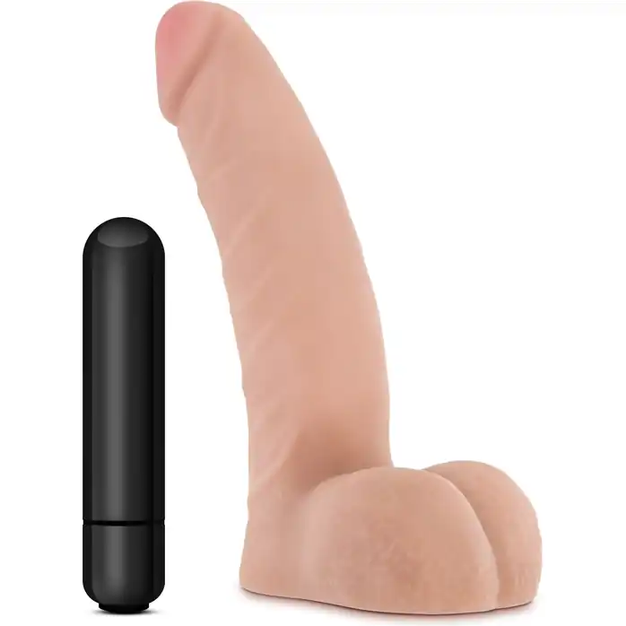 Телесный вибратор-реалистик со съемной вибропулей X5 Vibrating Basic 5 - 14 см - X5 . Фотография 4.