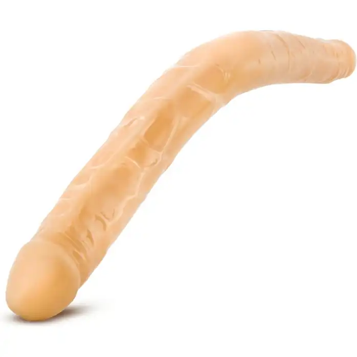 Телесный двусторонний фаллоимитатор B Yours 16 Double Dildo - 40,6 см - B Yours
