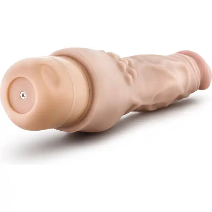 Телесный вибратор-реалистик с шипиками в основании Mr. Skin Cock Vibe 4 - 20,3 см - Dr. Skin. Фотография 4.