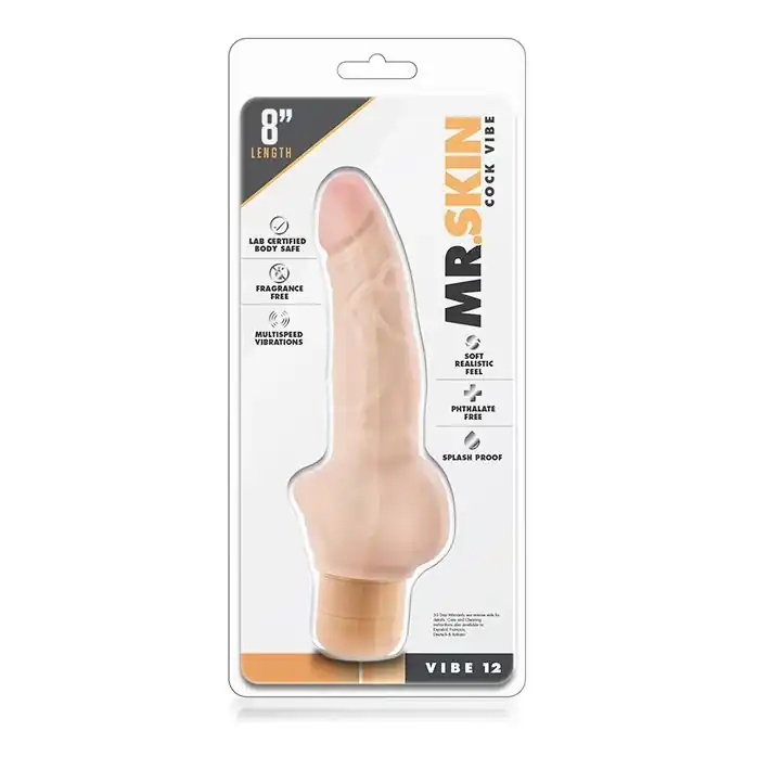 Реалистичный вибратор с широким основанием Dr. Skin Cock Vibe 12 - 20,3 см - Dr. Skin . Фотография 2.