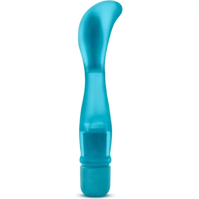 Голубой вибратор для G-стимуляции Splash G Vibe - 20,3 см - Splash