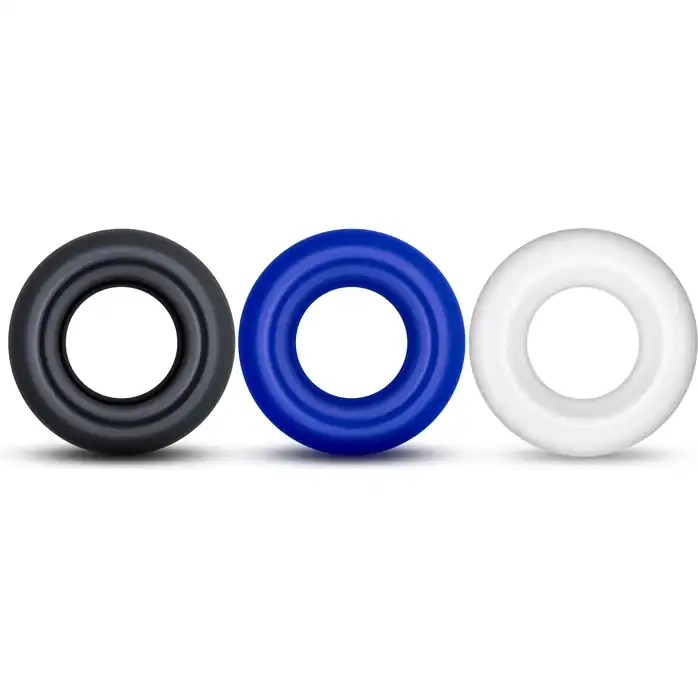 Набор из 3 разноцветных колец Stay Hard Donut Rings - Stay Hard. Фотография 3.