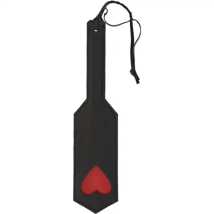 Полиуретановый спанкер с сердечком Heart Impression Paddle - 31 см - Guilty Pleasure
