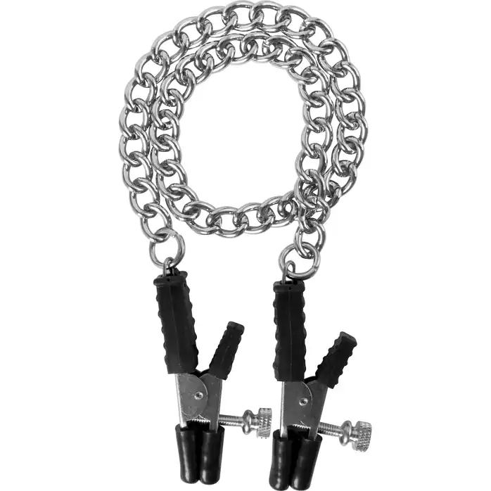 Зажимы на соски Block Busters Nipple Clamps с цепью - Guilty Pleasure