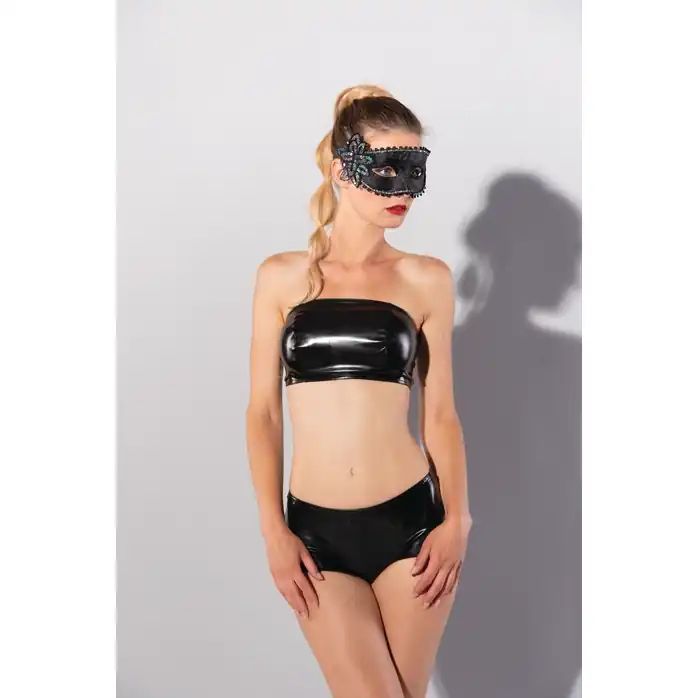 Карнавальная маска с цветком Venetian Eye Mask - Guilty Pleasure. Фотография 4.