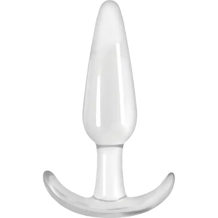 Прозрачная анальная пробка прозрачная Jelly Rancher T-Plug Smooth - 11 см - Jelly Rancher