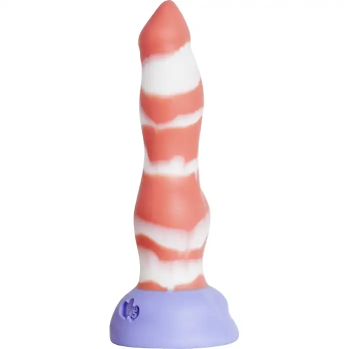 Красно-белый фаллоимитатор Лис Large - 26 см