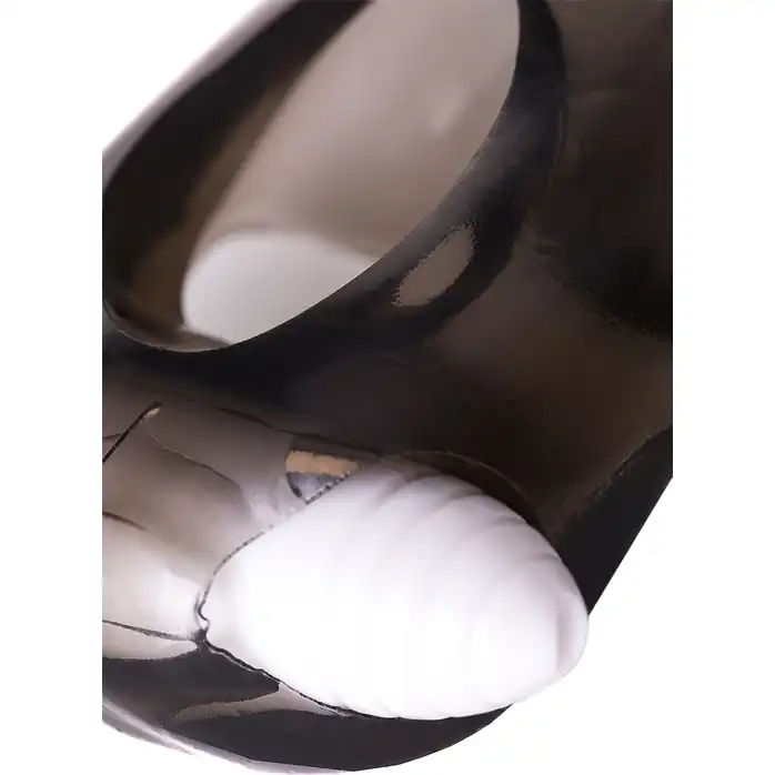 Закрытая дымчатая насадка Toyfa XLover с подхватом - 15,5 см - XLover. Фотография 8.
