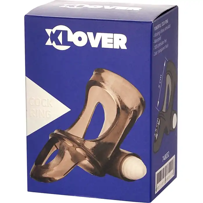 Дымчатая насадка на пенис Toyfa XLover с вибропулей - XLover. Фотография 7.
