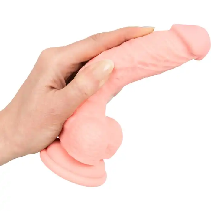 Реалистичный фаллоимитатор из силикона Medical Silicone Dildo - 18 см - You2Toys. Фотография 5.