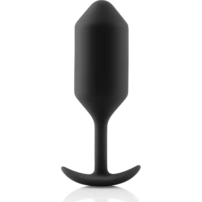 Чёрная пробка для ношения B-vibe Snug Plug 3 - 12,7 см. Фотография 2.