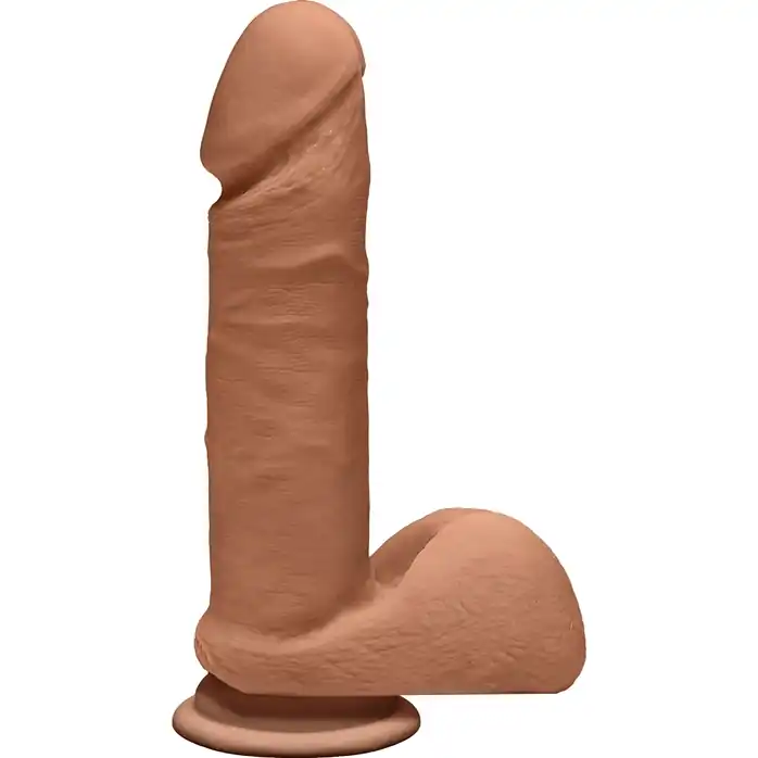 Фаллоимитатор-мулат The D Perfect D 7 Caramel - 17,8 см - The D