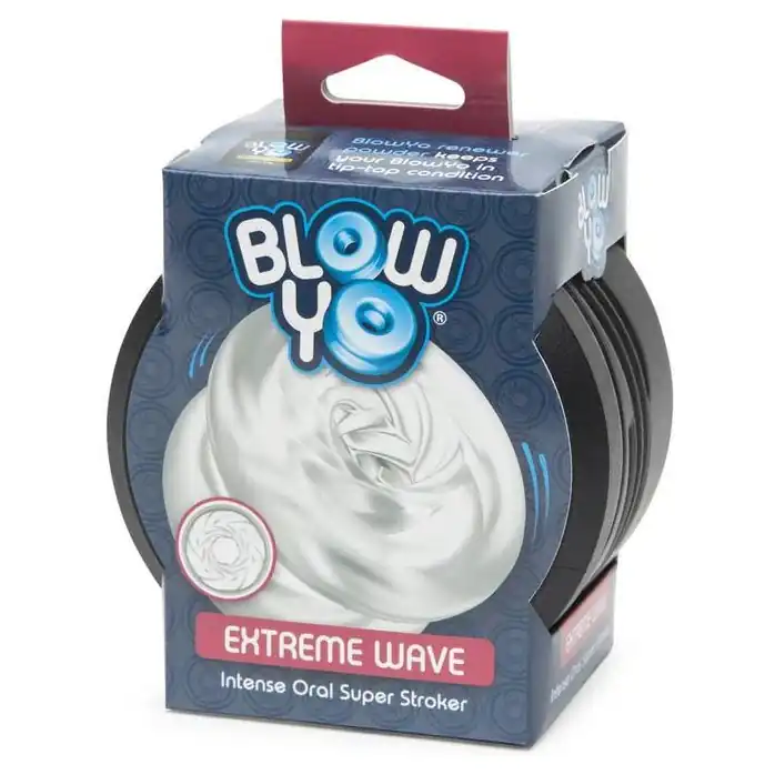 Мастурбатор со спиралевидным рельефом BlowYo Extreme Wave Textured Blowjob Stroker. Фотография 4.