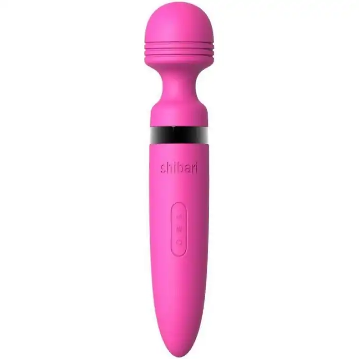 Розовый жезловый массажер Deluxe Mega Wand Wireless 28x