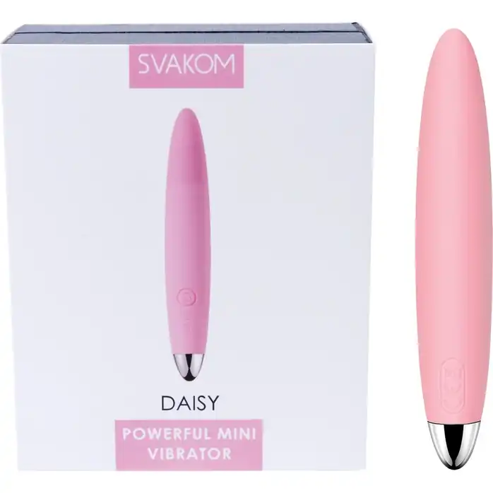 Розовый компактный вибростимулятор клитора Daisy - 12,5 см. Фотография 3.