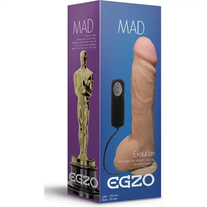 Телесный вибратор-реалистик Mad Oscar - 23,5 см