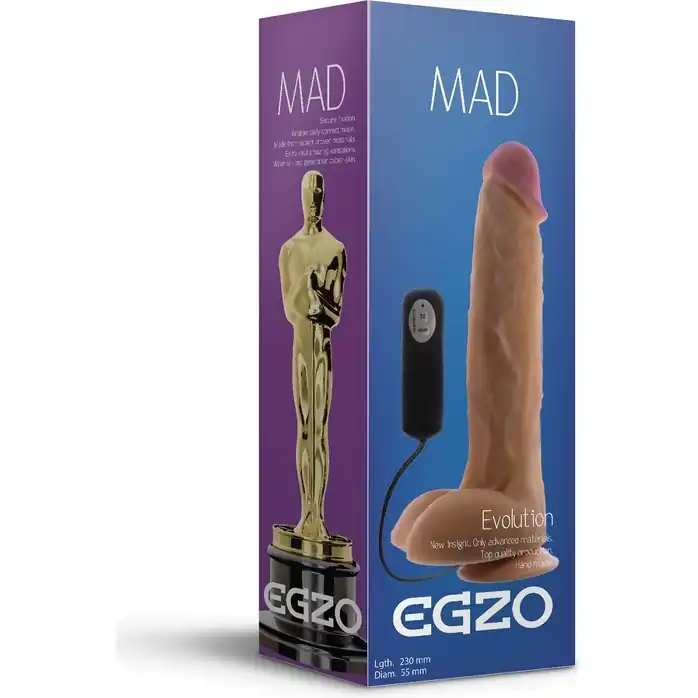 Реалистичный вибратор на присоске Mad Oscar - 23 см