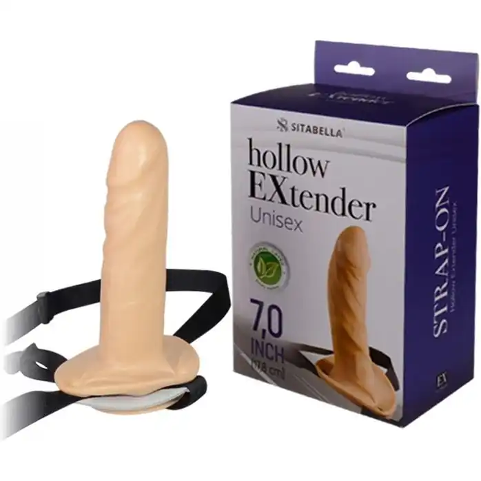 Поясной полый фаллоимитатор Sitabella UNISEX - 17,8 см - Sitabella accessories