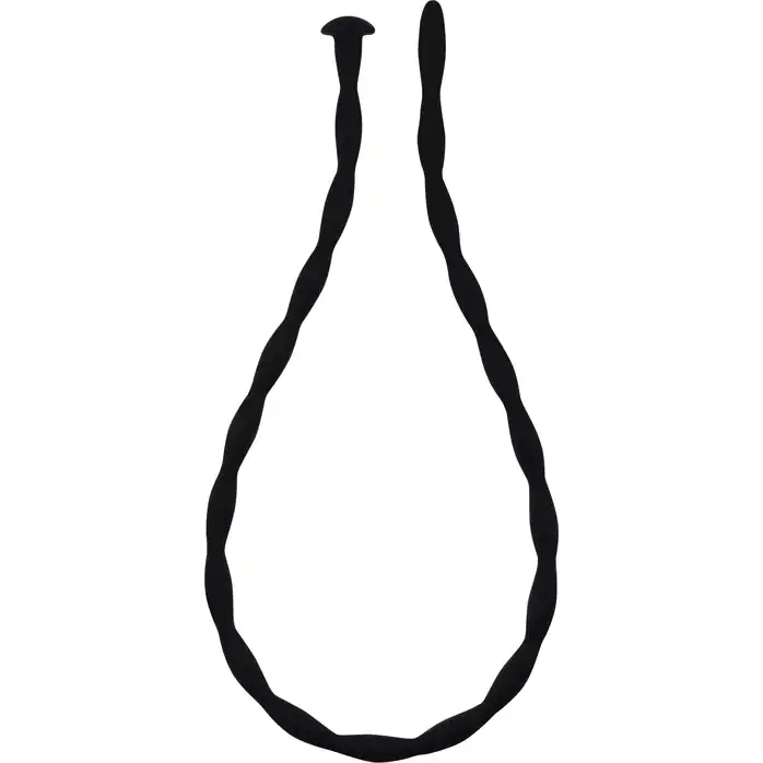 Силиконовый уретральный массажер Wavy Urethral Plug Large - 30 см - Back Door Collection Black Edition