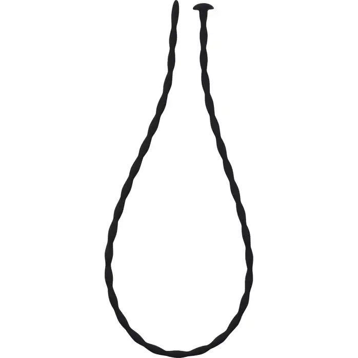 Силиконовый уретральный массажер Wavy Urethral Plug Medium - 30 см - Back Door Collection Black Edition